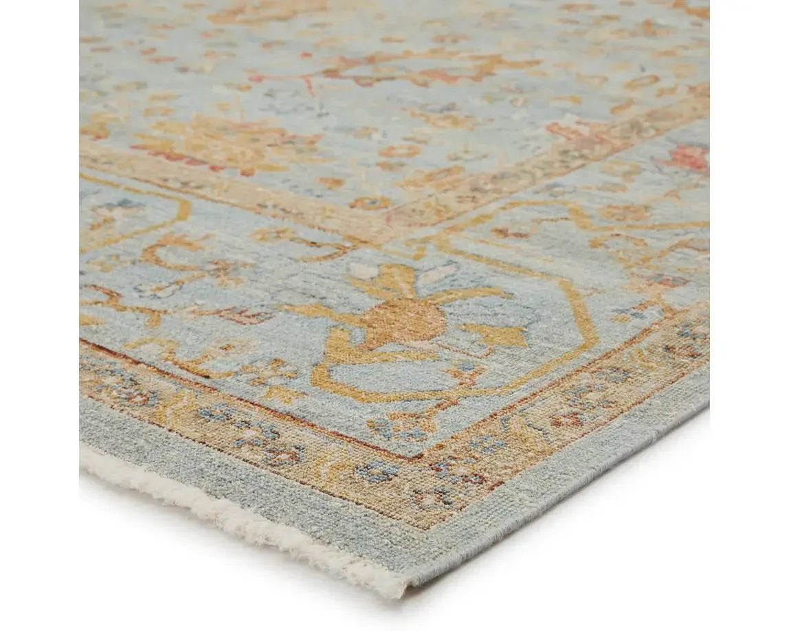 Someplace In Time SPT01 Light Blue/Gold Rug