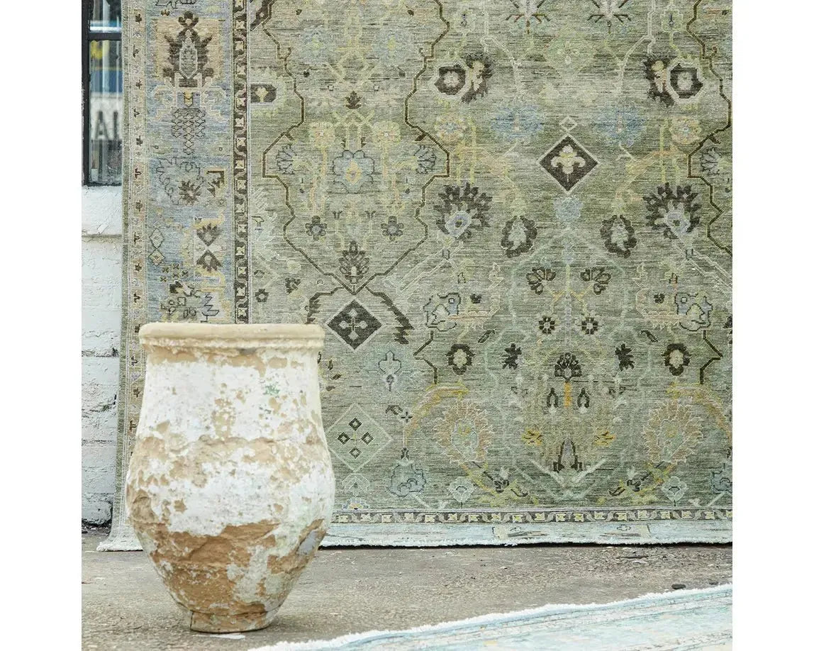 Someplace In Time SPT12 Green/Deep Brown Rug