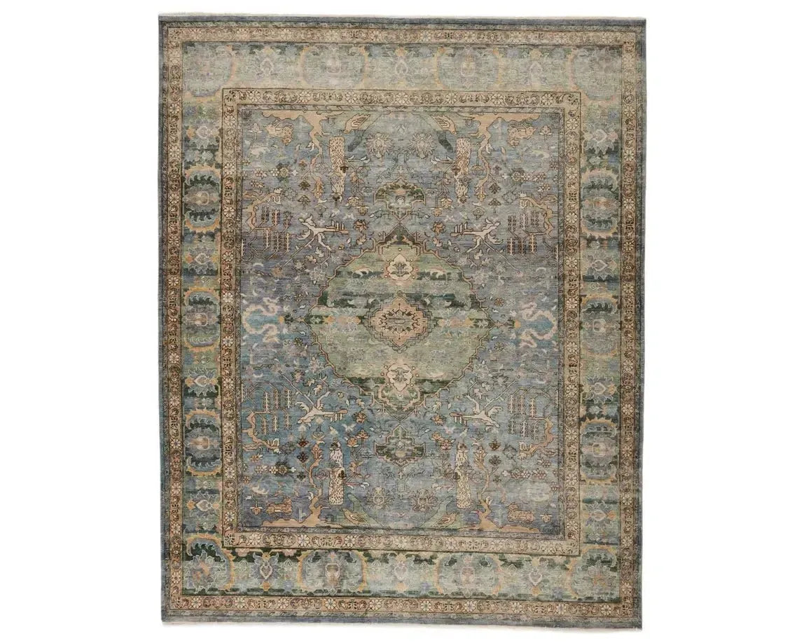 Someplace In Time SPT13 Blue/Green Rug
