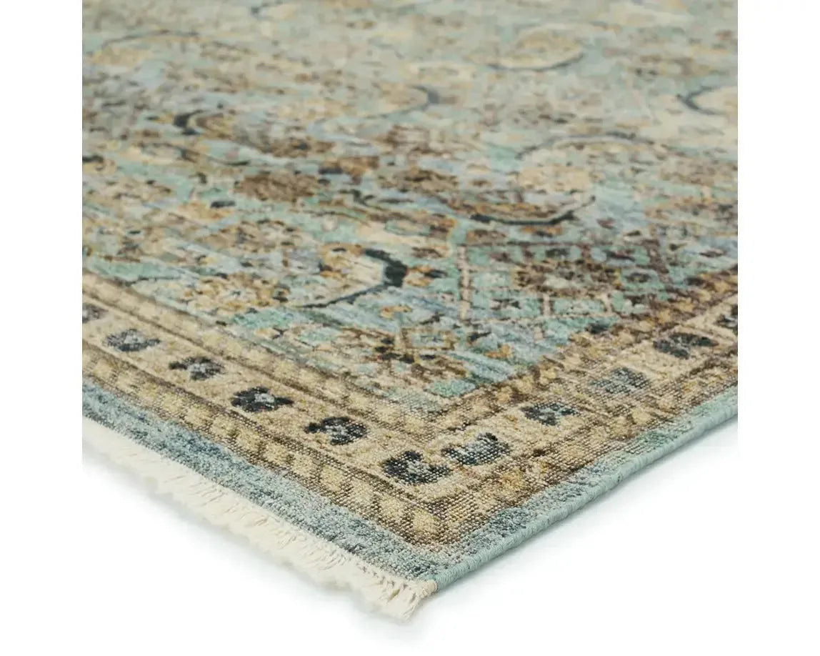 Someplace In Time SPT14 Blue/Golden Tan Rug