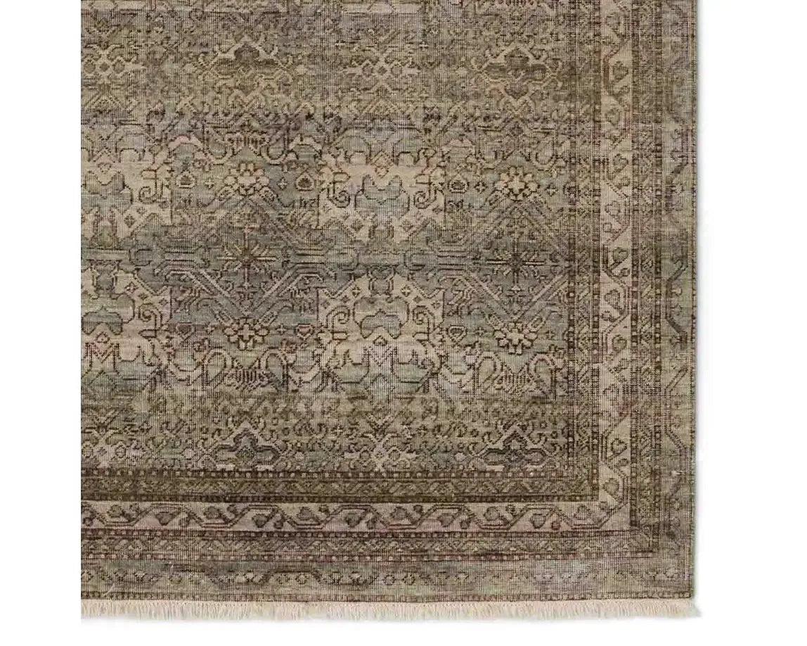 Someplace In Time SPT18 Brown/Green Rug