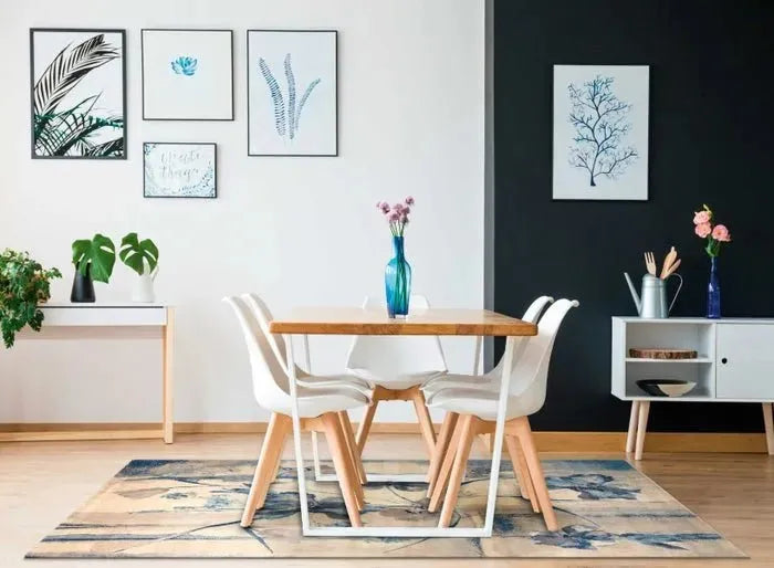 Somerset ST18 Ivory Blue Rug