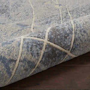 Somerset ST74 Silver/Blue Rug