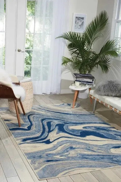 Somerset ST749 Light Blue Rug