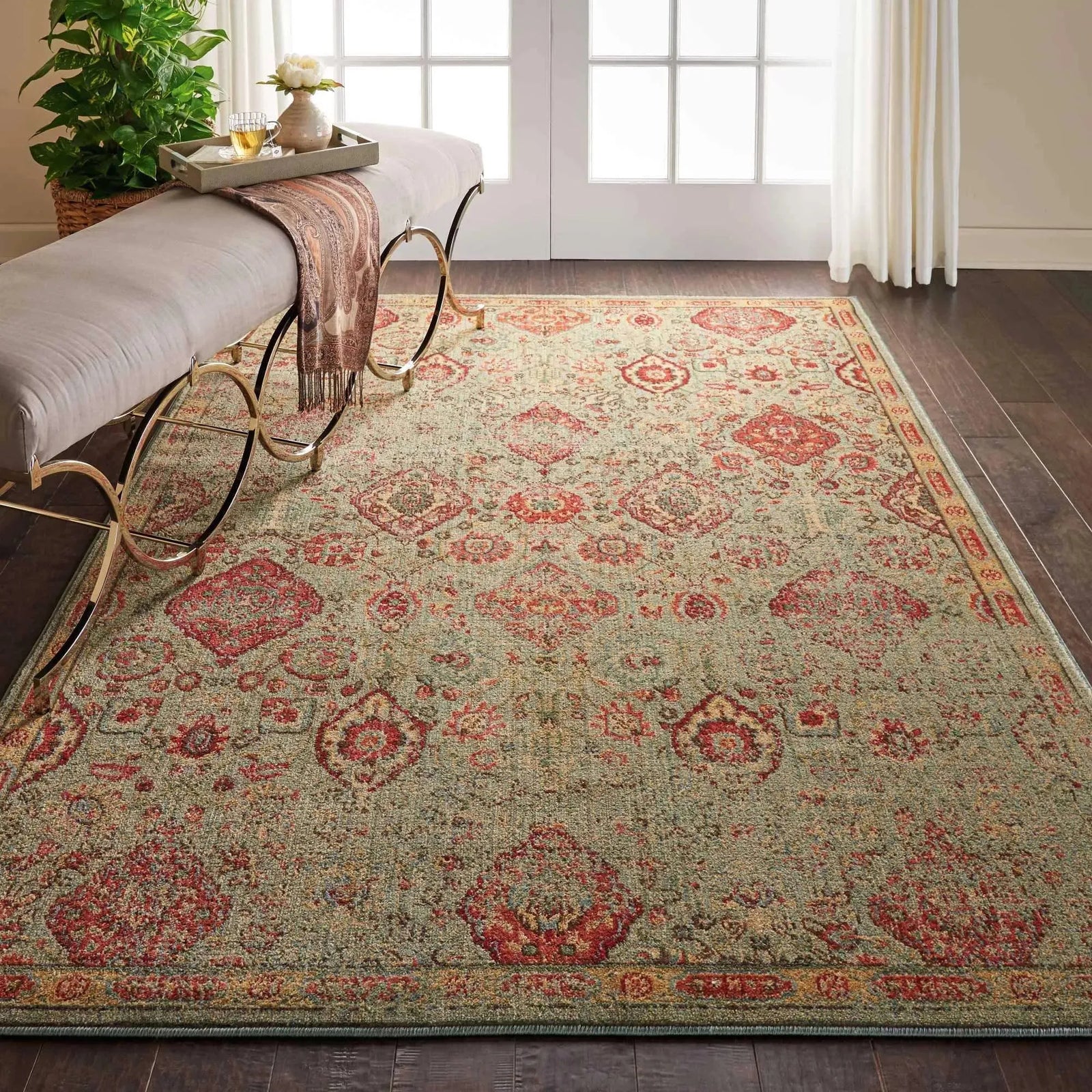 Somerset ST90 Light Green Rug