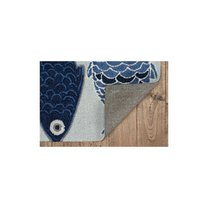 Sonesta 2010 Sea Of Fish Light Blue Rug