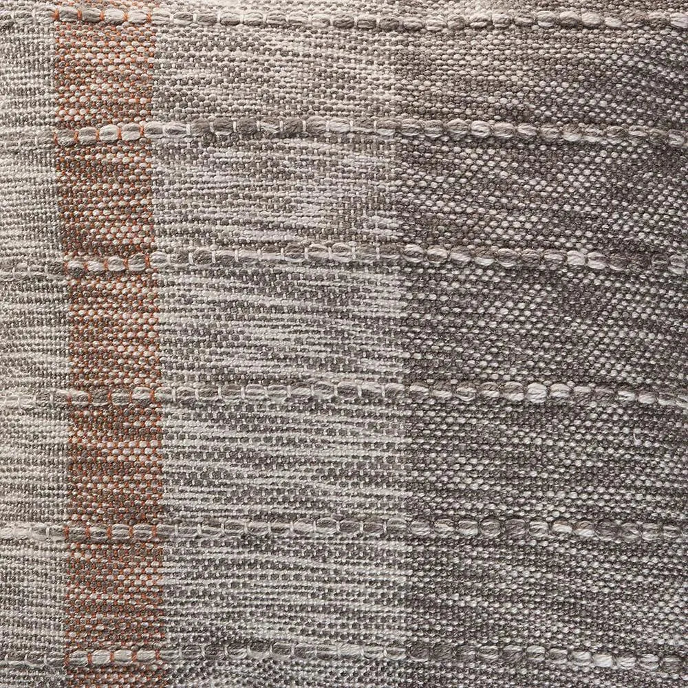 Sophisticated Grayscale and Red Tasseled LR07417 Throw Pillow