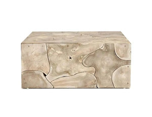 Sorrento 40" Square Coffee Table Bleached