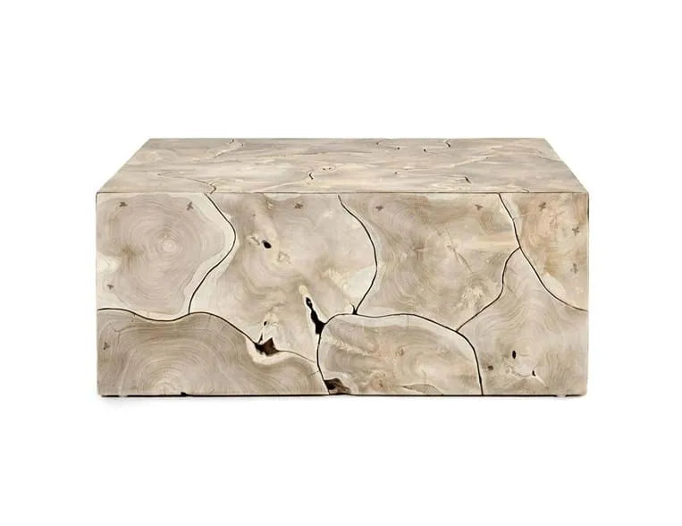 Sorrento 40" Square Coffee Table Bleached