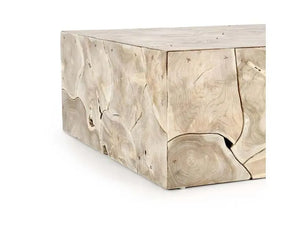 Sorrento 40" Square Coffee Table Bleached