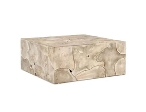 Sorrento 40" Square Coffee Table Bleached