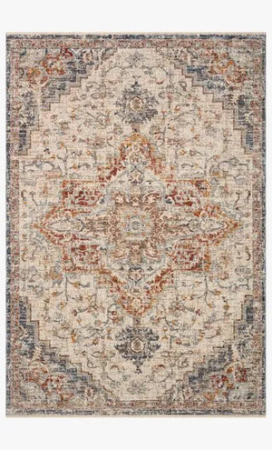Sorrento SOR-05 Ivory/Fiesta Rug