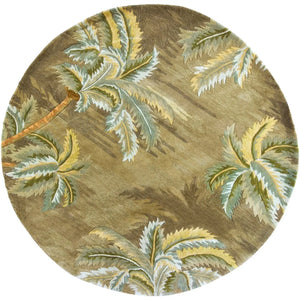 Sparta 3102 Palm Trees Moss Rug