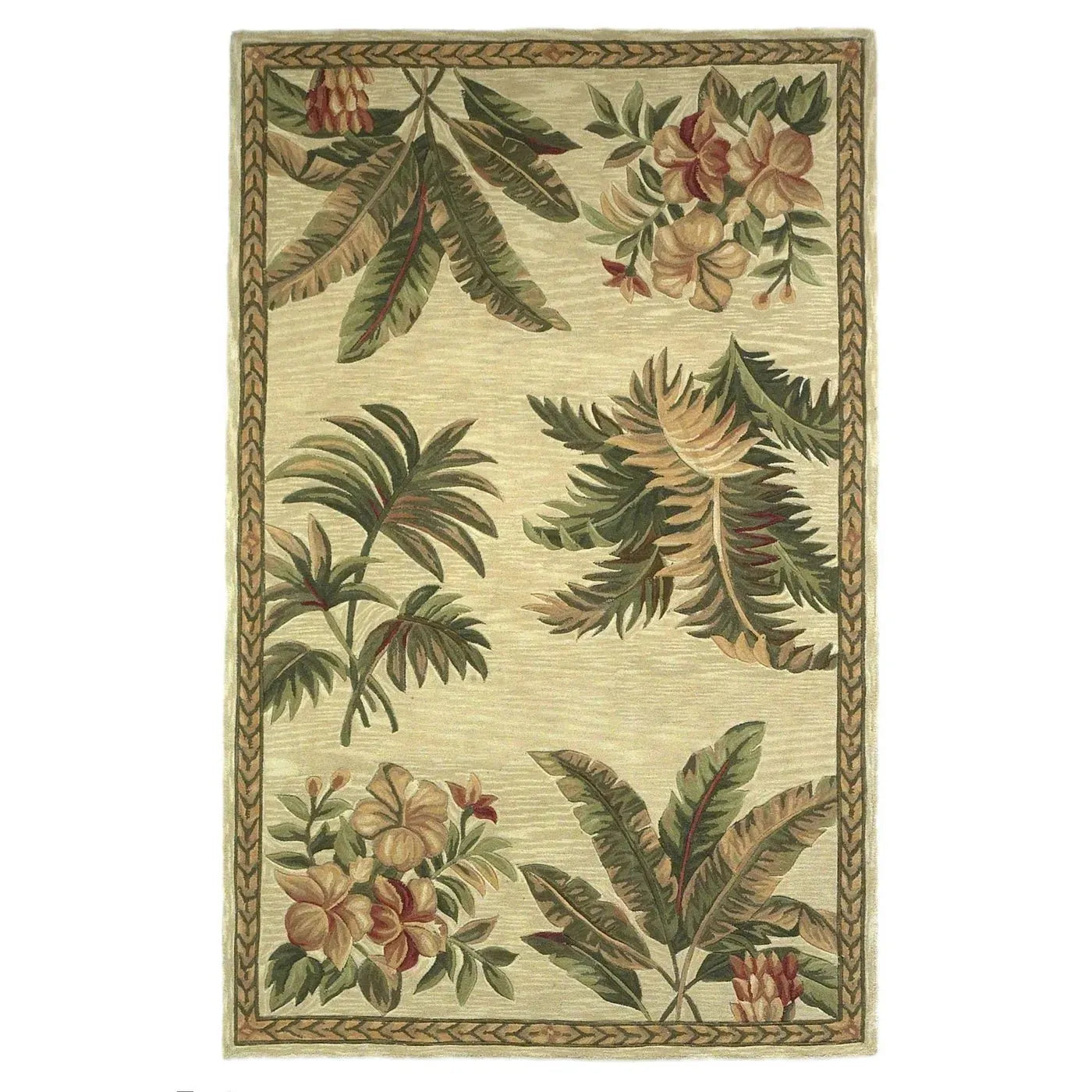 Sparta 3133 Tropical Oasis Ivory Rug