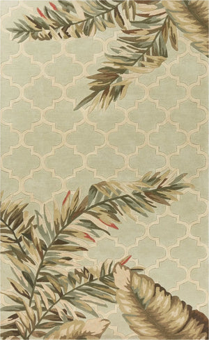 Sparta 3153 Tropical Mosaic Sage Rug