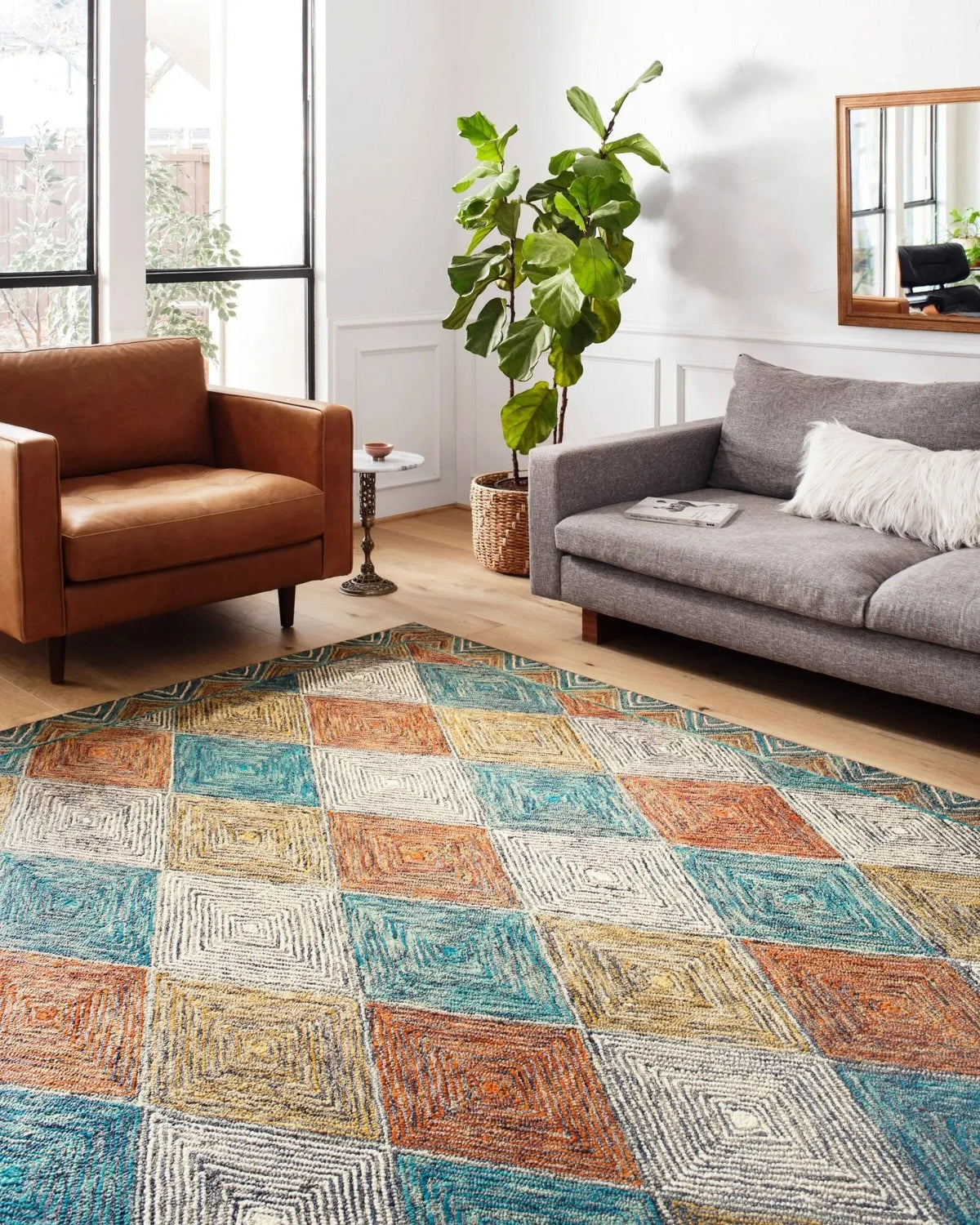Spectrum Spe-02 Sunset/Ocean Rug