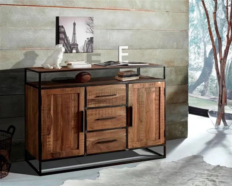 Spring Home Open Shelf Sideboard