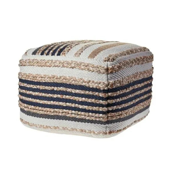 Spruce 99757NBK Natural/Black Pouf