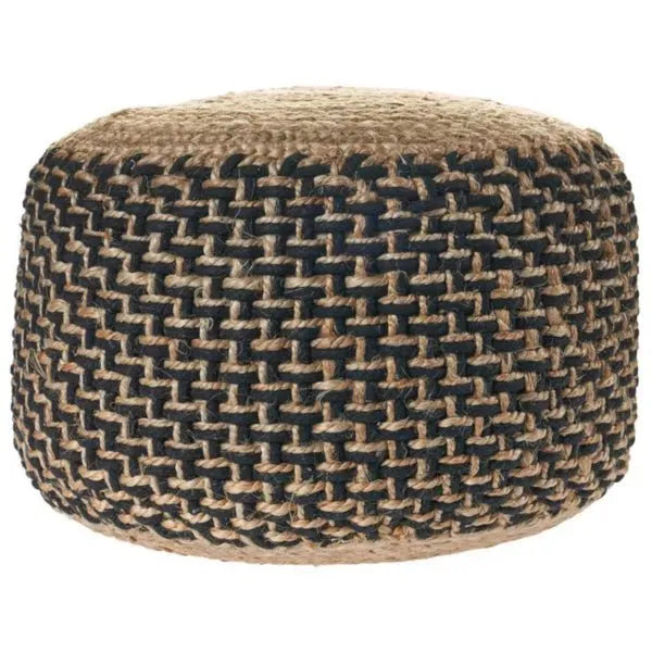 Spruce 99761NBK Natural/Black Pouf