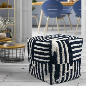 Stacy Garcia 34127NAV Navy Pouf