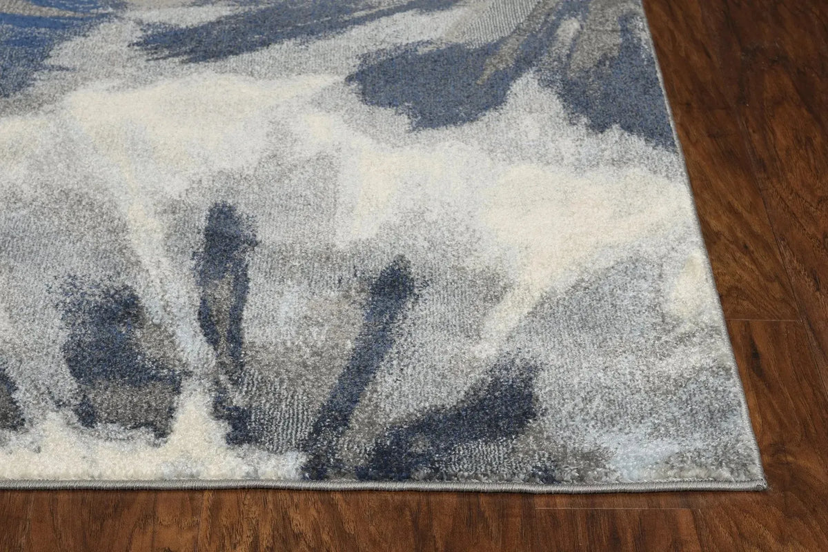 Stella 6265 Splash Ivory Blue Rug