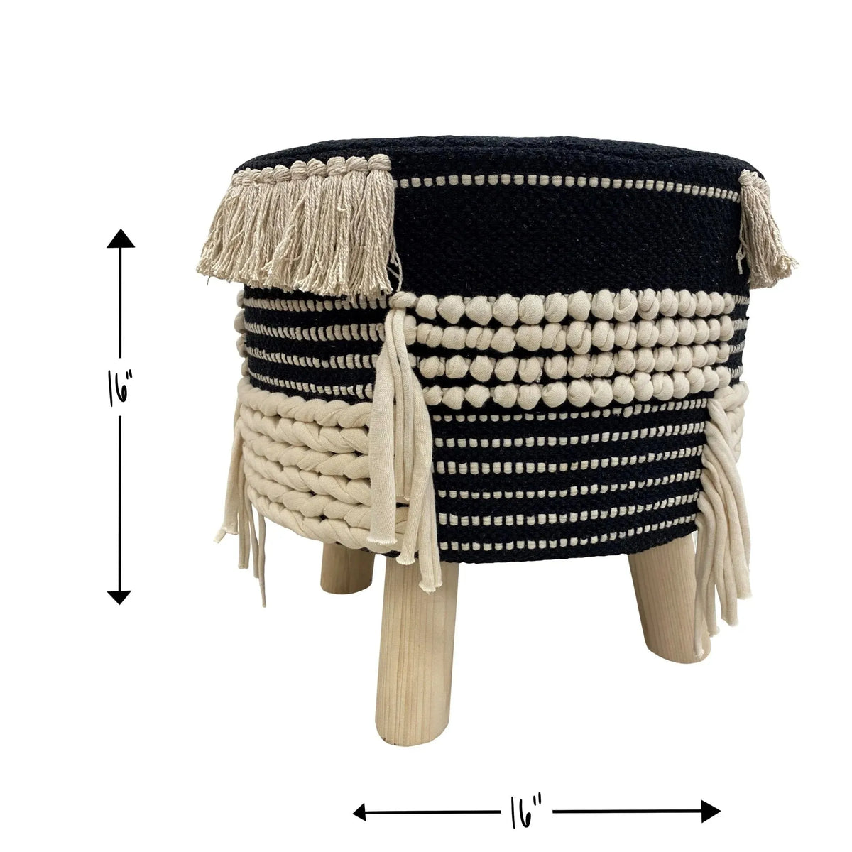 Stool Lr81702 Black/Ivory Stool