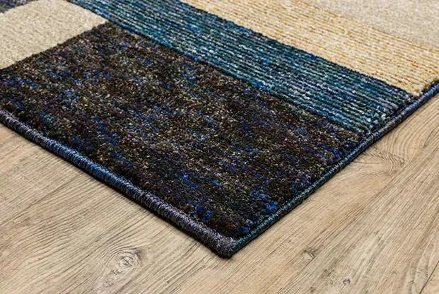 Strada Str01 Gold/Blue Rug