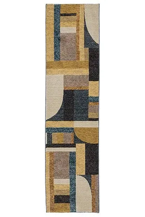 Strada STR01 Gold/Blue Rug