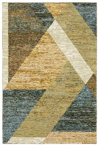 Strada Str09 Gold/Blue Rug