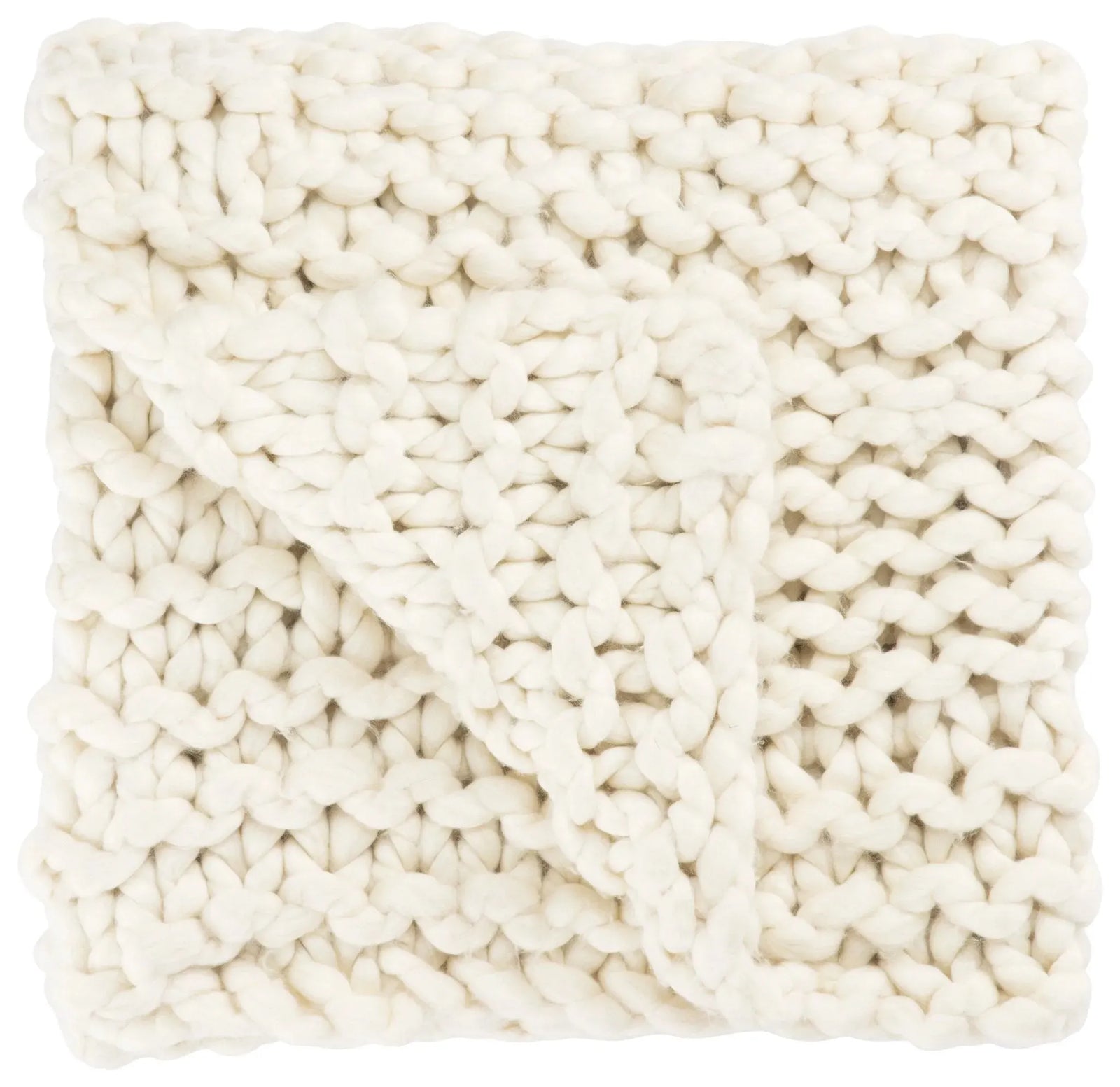 Sublime By Nikki Chu SBK07 Aya Ivory Throw Blanket