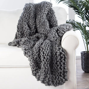 Sublime By Nikki Chu SBK08 Aya Gray Throw Blanket