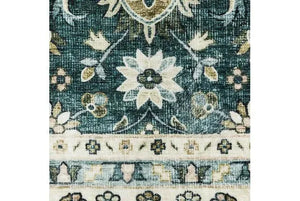 Sumter SUM08 Teal/Ivory Rug