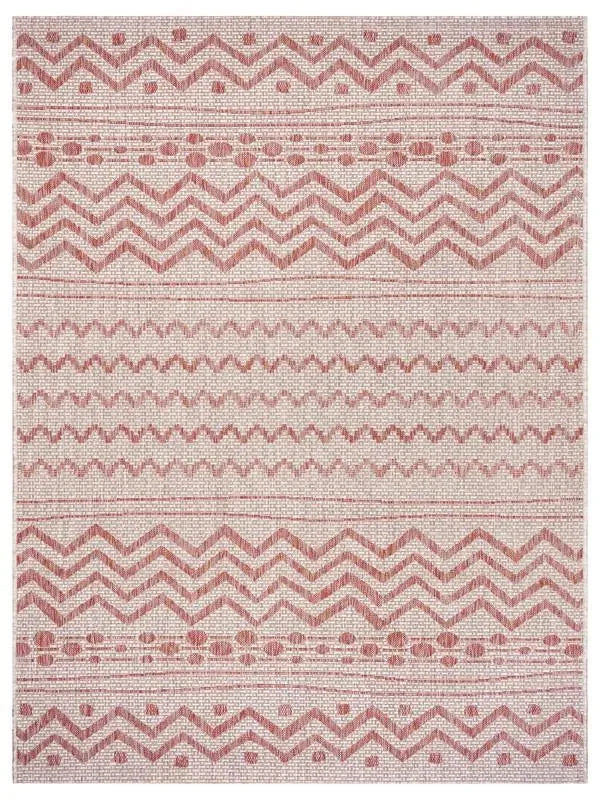 Sun Shower LR81244 Beige Red Rug