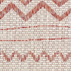 Sun Shower LR81244 Beige Red Rug