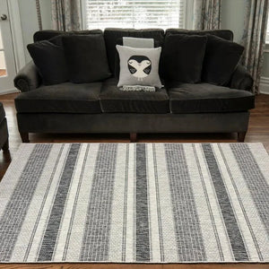 Sun Shower LR81246 Gray Black Rug