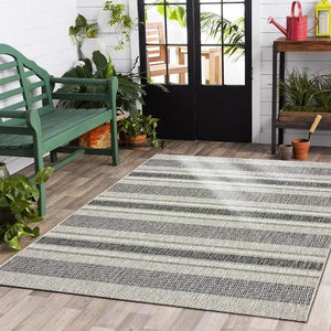 Sun Shower LR81246 Gray Black Rug