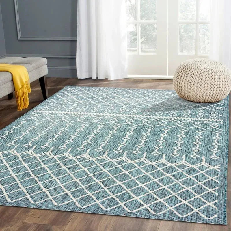 Sun Shower LR81247 Blue Gray Rug