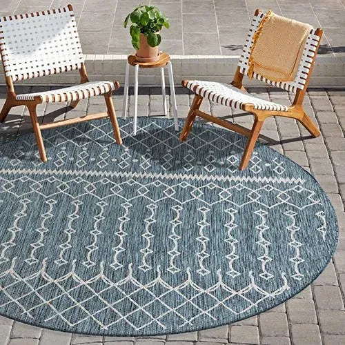 Sun Shower LR81247 Blue Gray Rug