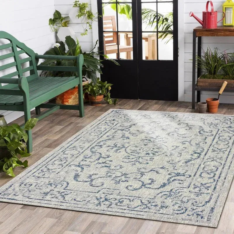 Sun Shower LR81249 Navy Gray Rug