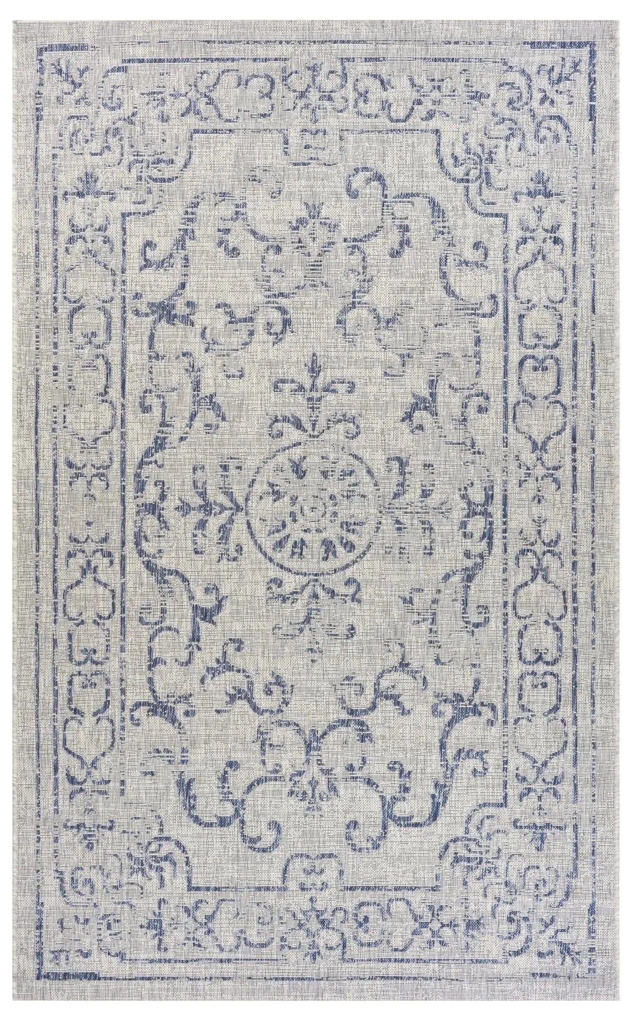 Sun Shower LR81249 Navy Gray Rug