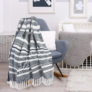 Sundry 80191NAV Navy Throw Blanket