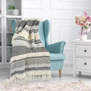 Sundry 80193NAV Navy Throw Blanket