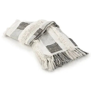 Sundry 80273SWT Sharkskin/White Throw Blanket