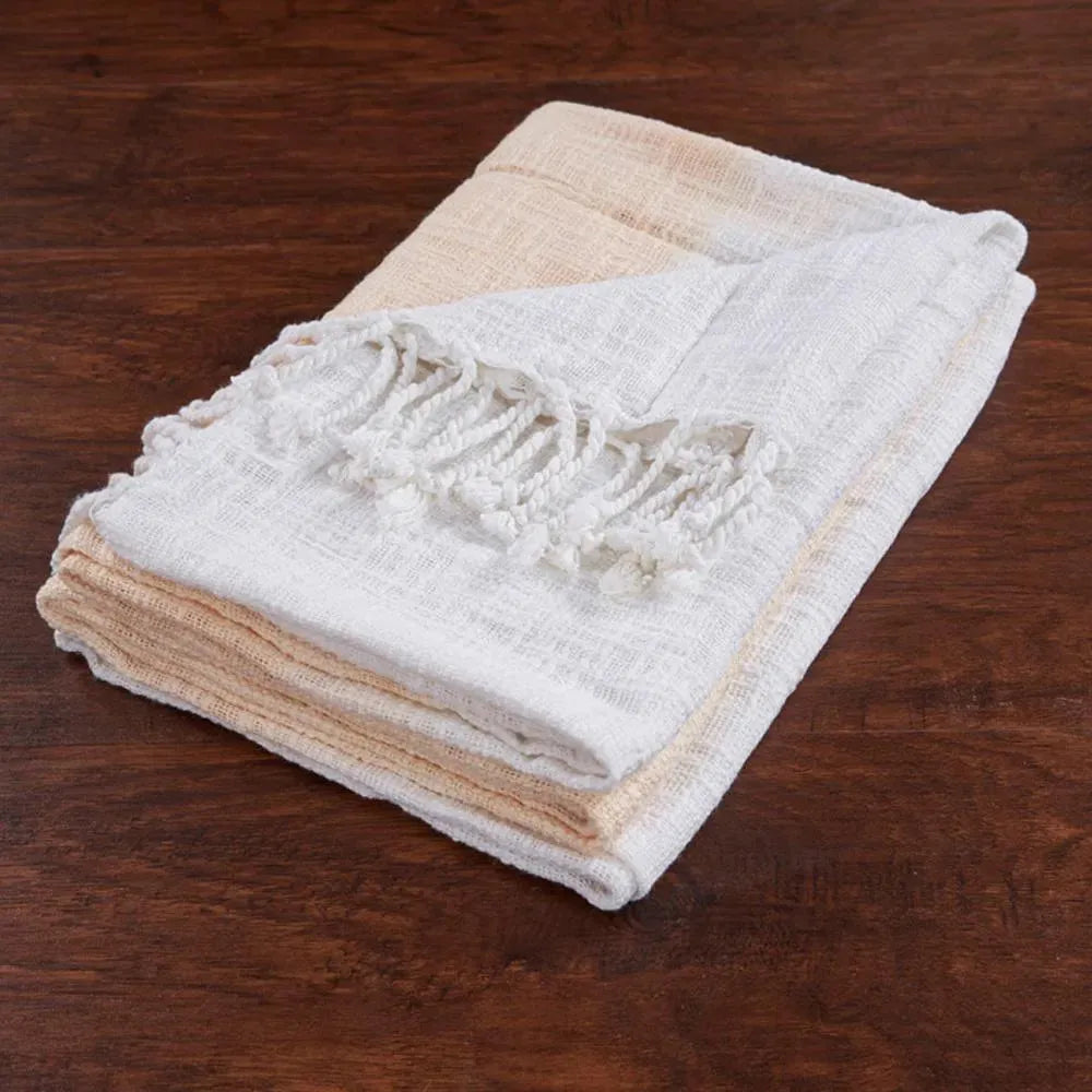 Sweet Peach Shibori Slab LR81151 Throw Blanket