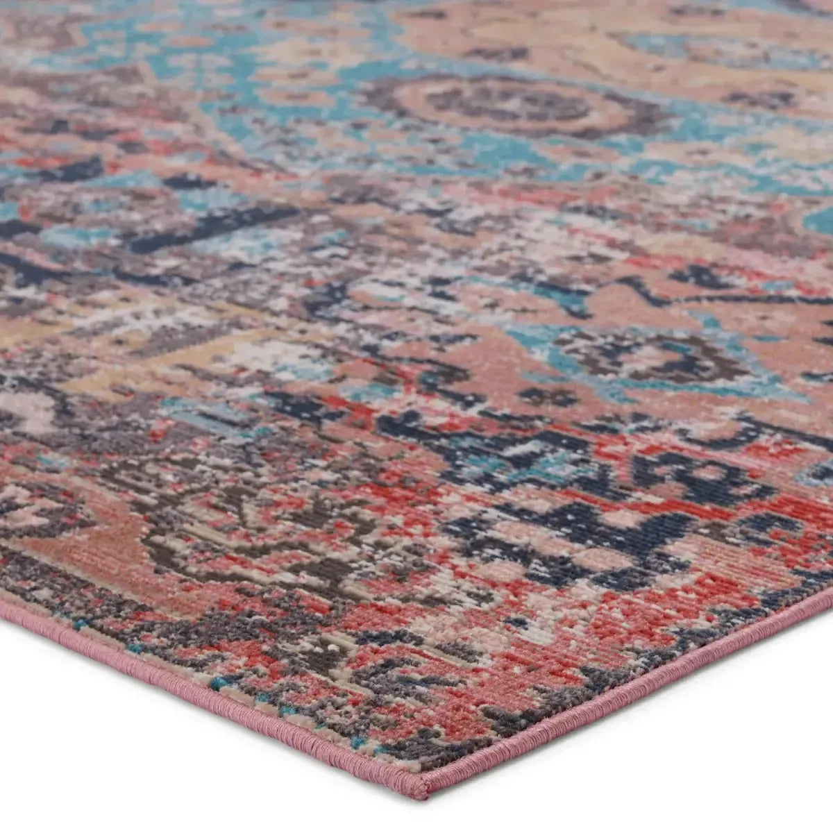Swoon SWO01 Teal/Red Rug