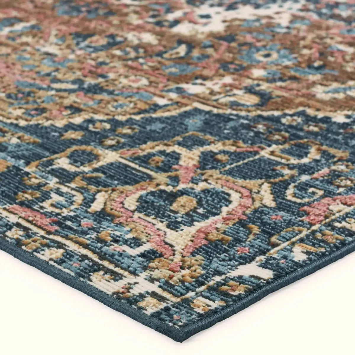 Swoon SWO15 Blue/Rust Rug
