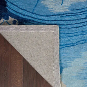 Symmetry SMM01 Blue/Ivory Rug