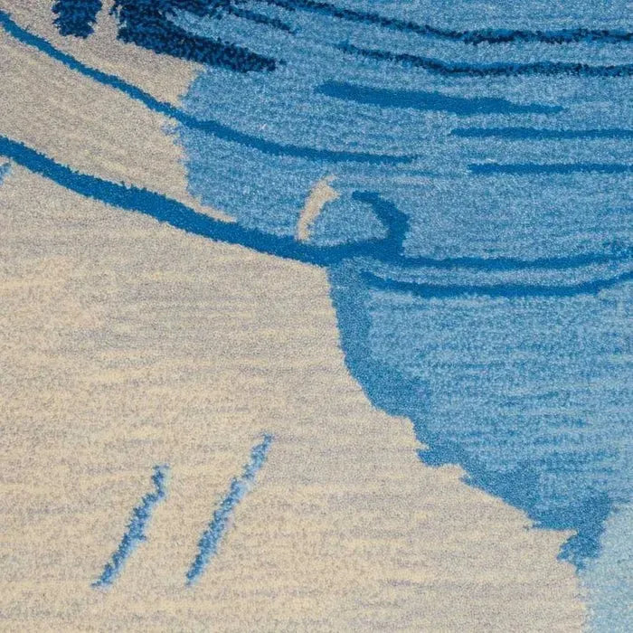 Symmetry SMM01 Blue/Ivory Rug