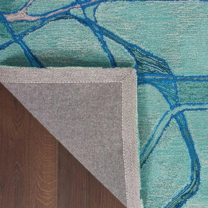 Symmetry SMM05 Aqua Blue Rug