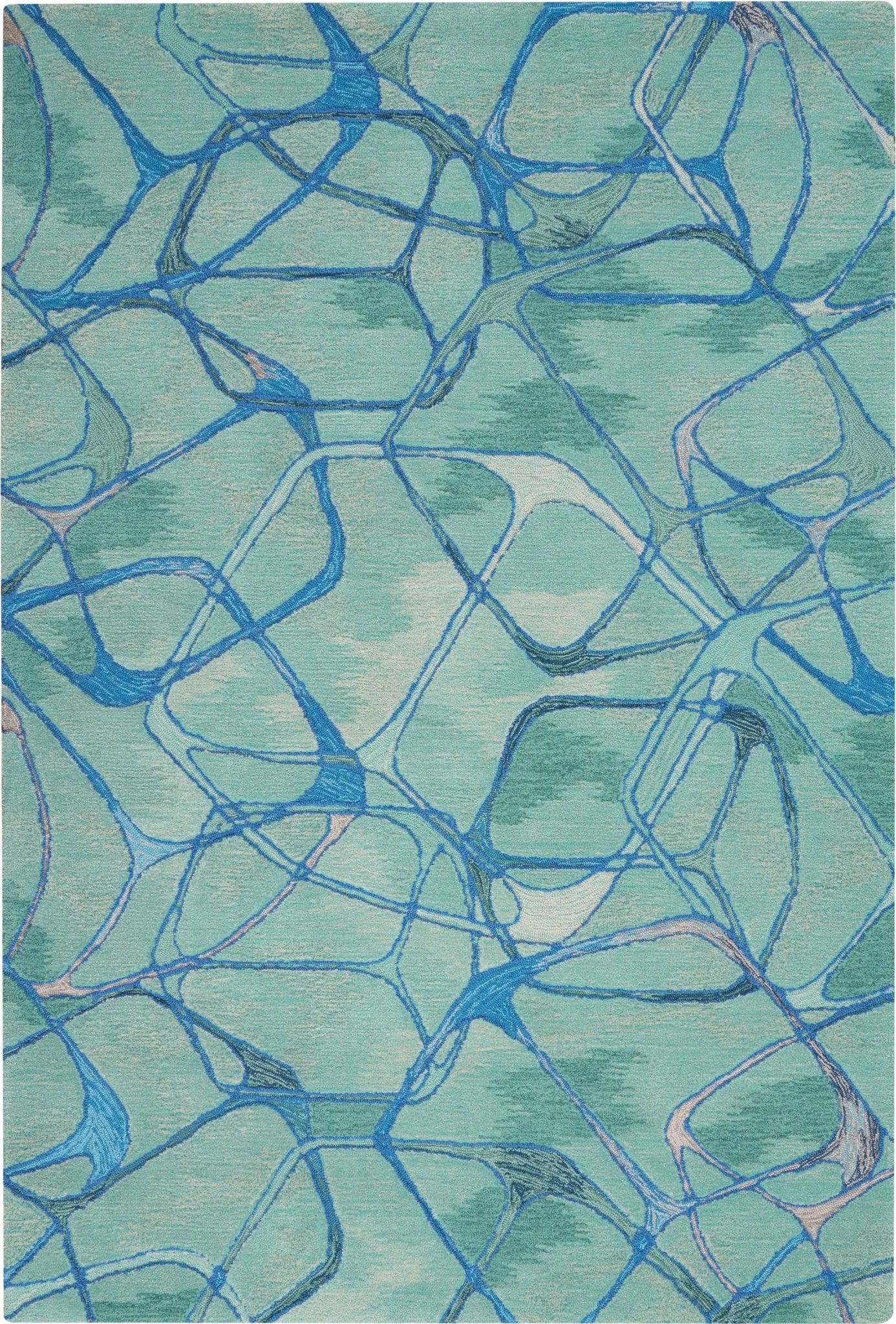 Symmetry SMM05 Aqua Blue Rug